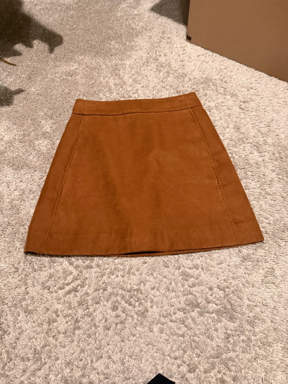 Excellent/Like New!

J Crew A-Line Brown Suede Mini Skirt